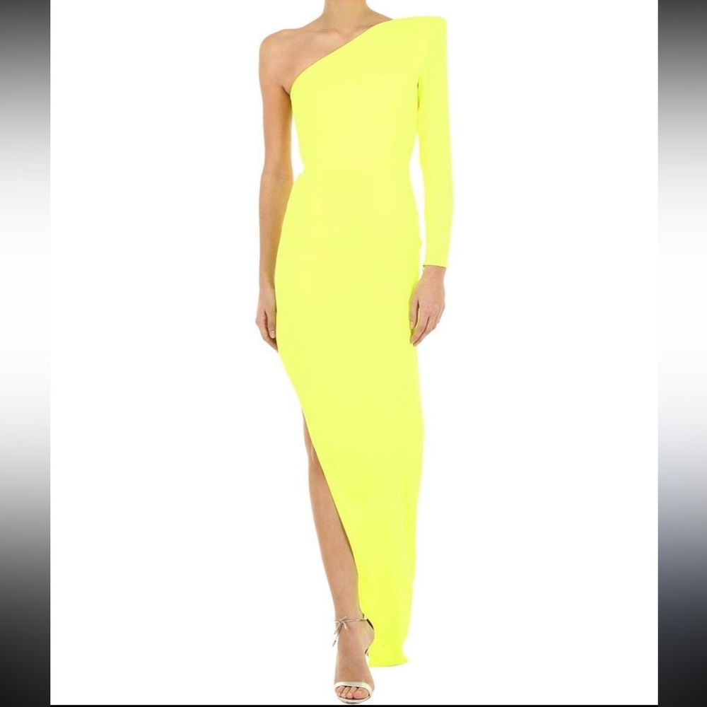 Alex Perry Structured One Shoulder Gown